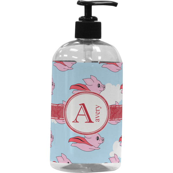 Custom Flying Pigs Plastic Soap / Lotion Dispenser (Personalized)