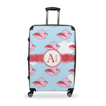 Flying Pigs Suitcase - 28" Large - Checked w/ Name and Initial