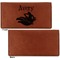 Flying Pigs Leather Checkbook Holder Front and Back Single Sided - Apvl