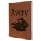 Flying Pigs Leather Sketchbook - Large - Single Sided (Personalized)