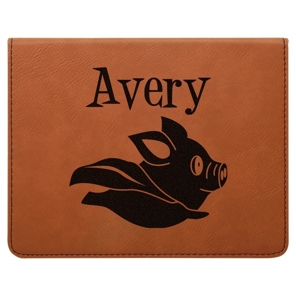 Flying Pigs Leatherette 4-Piece Wine Tool Set Flat