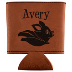 Flying Pigs Leatherette Can Sleeve (Personalized)
