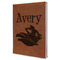 Flying Pigs Leatherette Journal - Large - Single Sided - Angle View