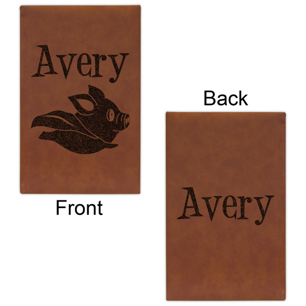 Flying Pigs Leatherette Sketchbooks - Small - Double Sided - Front & Back View
