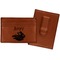 Flying Pigs Leatherette Wallet with Money Clips - Front and Back