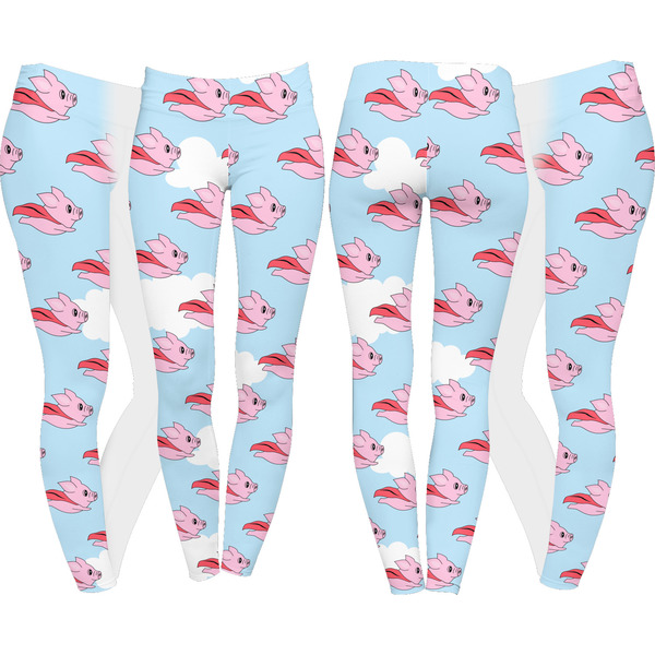 Flying Pigs Leggings Turn Around - Apvl