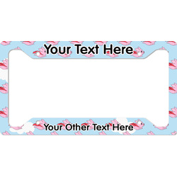 Flying Pigs License Plate Frame (Personalized)
