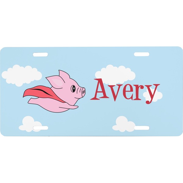 Custom Flying Pigs Front License Plate (Personalized)