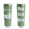 Flying Pigs Light Green RTIC Everyday Tumbler - 28 oz. - Front and Back