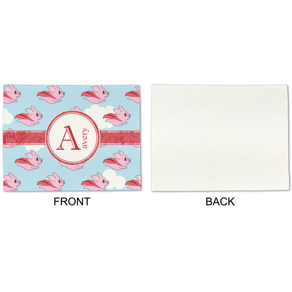 Flying Pigs Linen Placemat - APPROVAL Single (single sided)