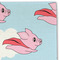 Flying Pigs Linen Placemat - DETAIL