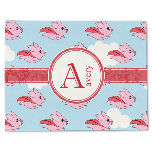 Flying Pigs Linen Placemat - Front