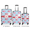Flying Pigs Luggage Bags all sizes - With Handle