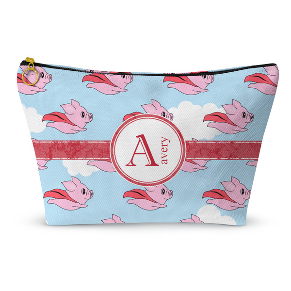Custom Flying Pigs Makeup Bag - Large - 12.5"x7" (Personalized)