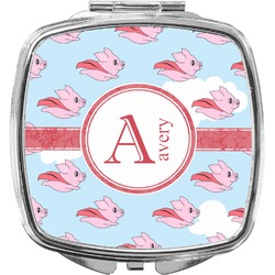 Flying Pigs Compact Makeup Mirror (Personalized)