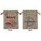 Flying Pigs Medium Burlap Gift Bag - Front & Back (Personalized)