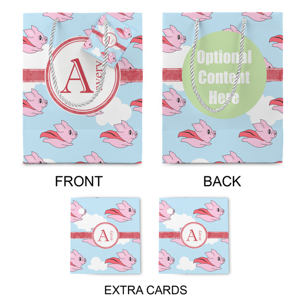 Flying Pigs Medium Gift Bag - Approval
