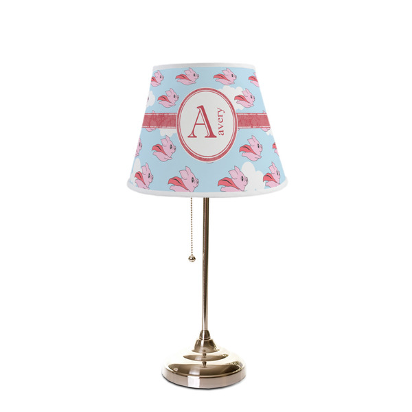 Flying Pigs Poly Film Empire Lampshade - On Stand