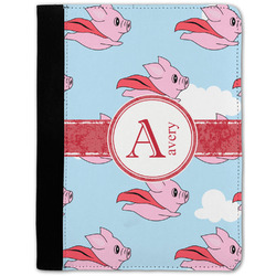 Flying Pigs Notebook Padfolio - Medium w/ Name and Initial