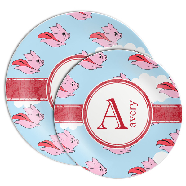Flying Pigs Melamine Plates - PARENT/MAIN