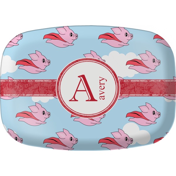 Custom Flying Pigs Melamine Platter (Personalized)