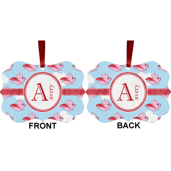 Flying Pigs Metal Benilux Ornament - Front and Back (APPROVAL)