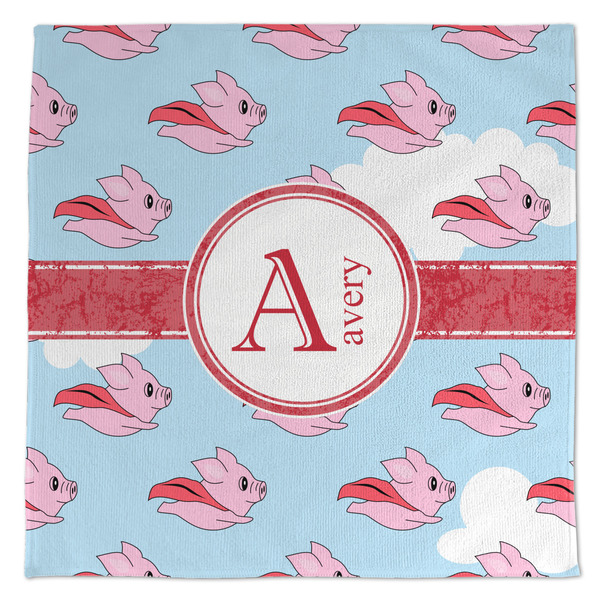 Custom Flying Pigs Microfiber Dish Towel (Personalized)
