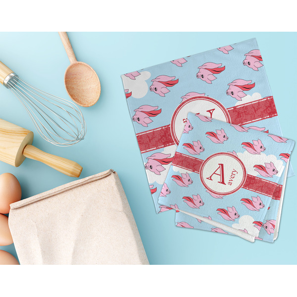 Flying Pigs Microfiber Dish Rag - LIFESTYLE