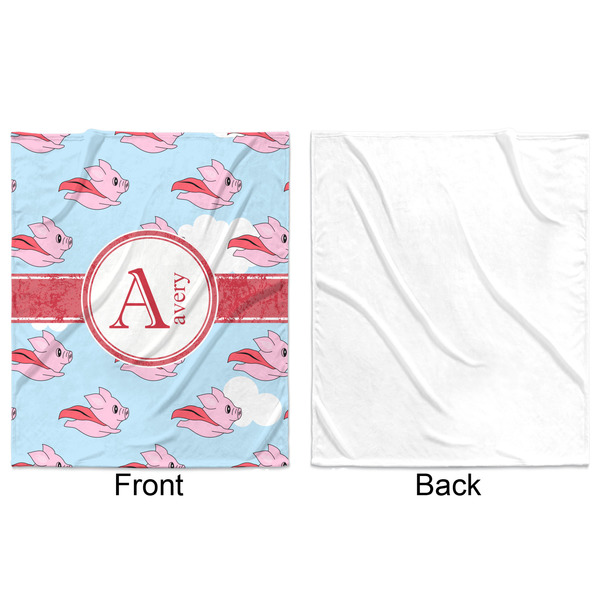 Flying Pigs Minky Blanket - 50"x60" - Single Sided - Front & Back