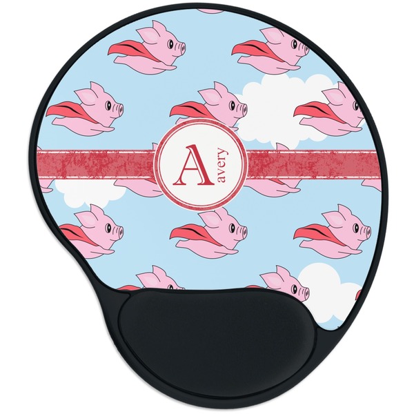 Custom Flying Pigs Mouse Pad with Wrist Support