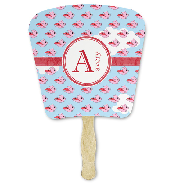 Custom Flying Pigs Paper Fan (Personalized)