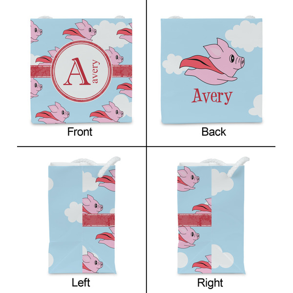 Flying Pigs Party Favor Gift Bag - Matte - Approval