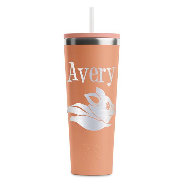 Flying Pigs Peach RTIC Everyday Tumbler - 28 oz. - Front