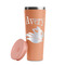 Flying Pigs Peach RTIC Everyday Tumbler - 28 oz. - Lid Off