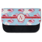 Flying Pigs Canvas Pencil Case w/ Name and Initial