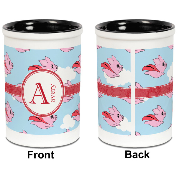Flying Pigs Pencil Holder - Black - approval