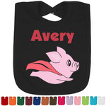 Flying Pigs Cotton Baby Bib (Personalized)