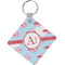 Flying Pigs Personalized Diamond Key Chain
