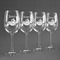 Flying Pigs Personalized Wine Glasses (Set of 4)