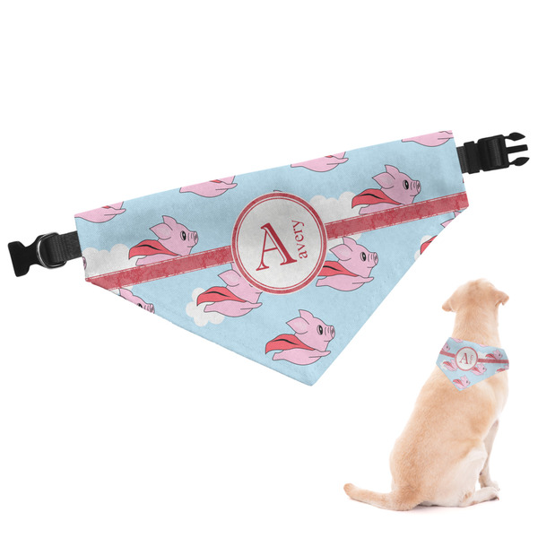 Custom Flying Pigs Dog Bandana - Small (Personalized)