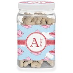 Flying Pigs Dog Treat Jar (Personalized)