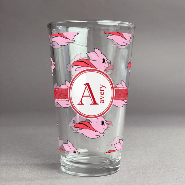 Custom Flying Pigs Pint Glass - Full Print (Personalized)