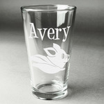 Flying Pigs Pint Glass - Engraved (Personalized)