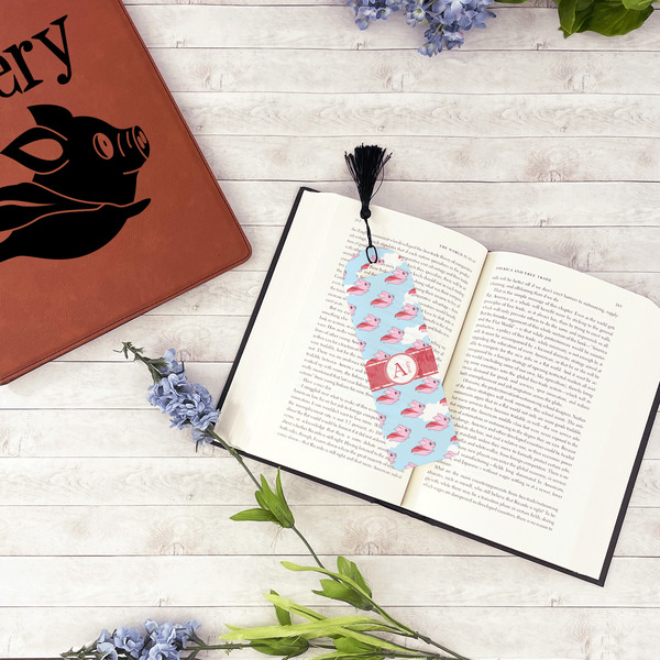 Flying Pigs Plastic Bookmarks - In Context