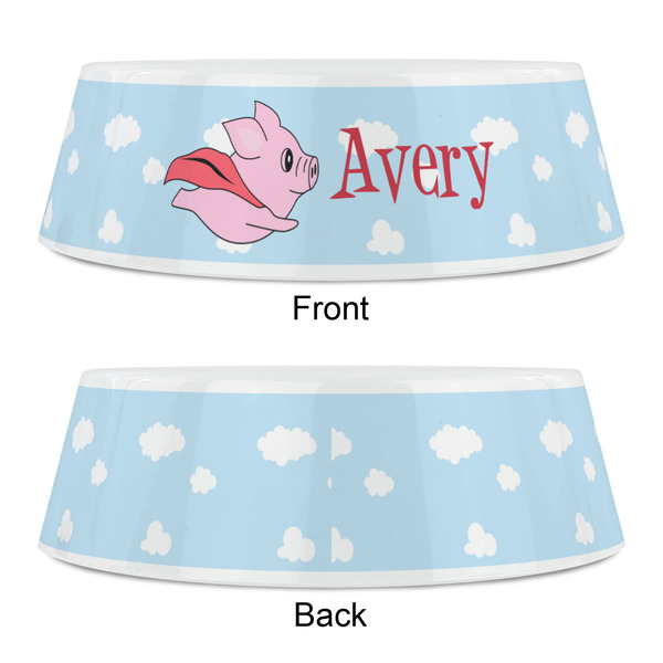 Flying Pigs Plastic Pet Bowls - Small - APPROVAL