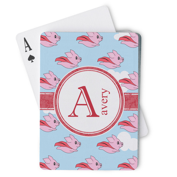 Custom Flying Pigs Playing Cards (Personalized)