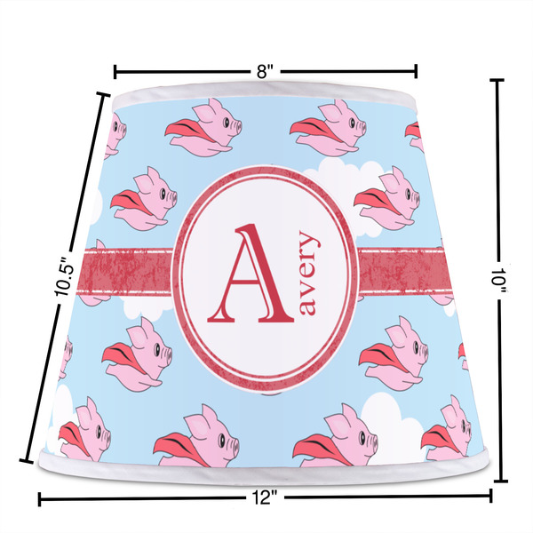 Flying Pigs Poly Film Empire Lampshade - Dimensions