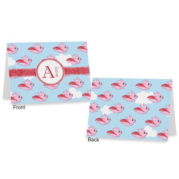 Flying Pigs Postcard - Front and Back