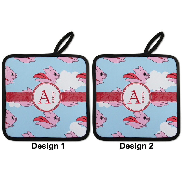 Flying Pigs Pot Holders - Set of 2 APPROVAL