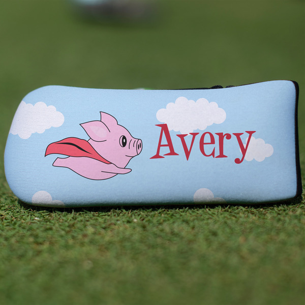 Custom Flying Pigs Blade Putter Cover (Personalized)